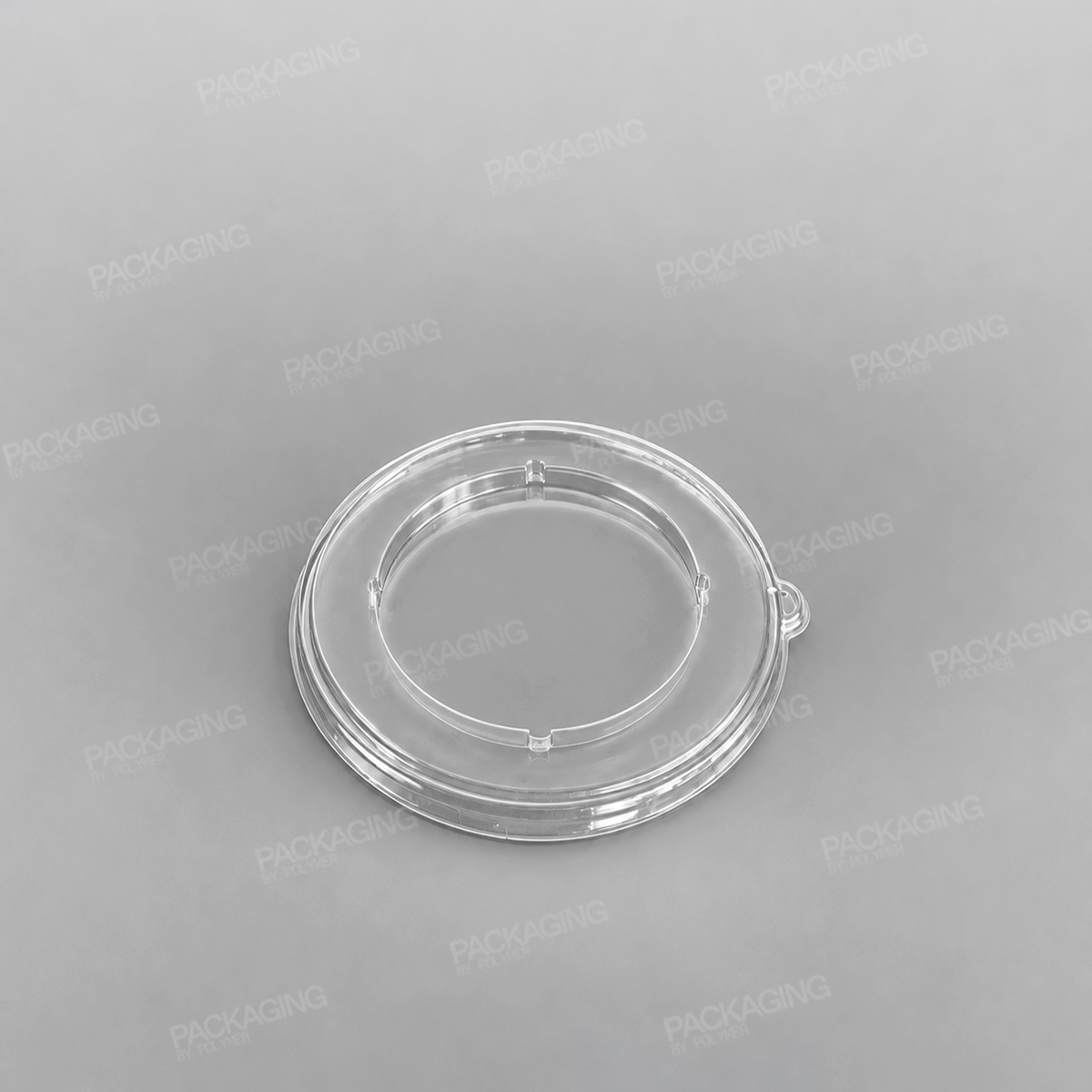 Sabert Flat rPET Lids For Wide Round Pulp Bowls
