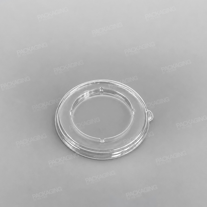 Sabert Flat rPET Lids For Wide Round Pulp Bowls
