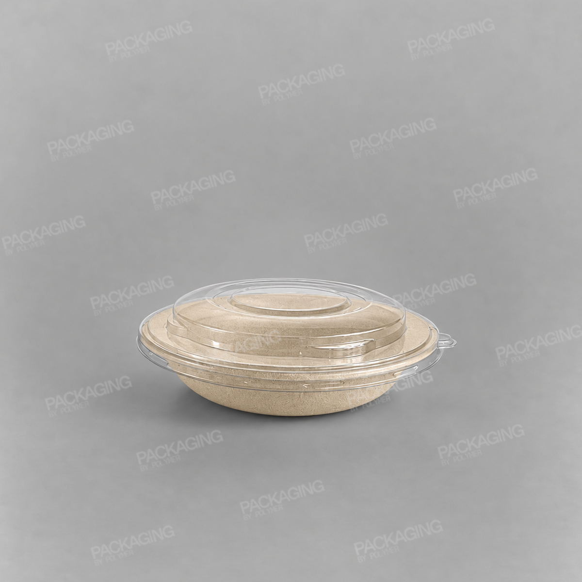 Sabert Domed rPET Lids For Wide Round Pulp Bowls