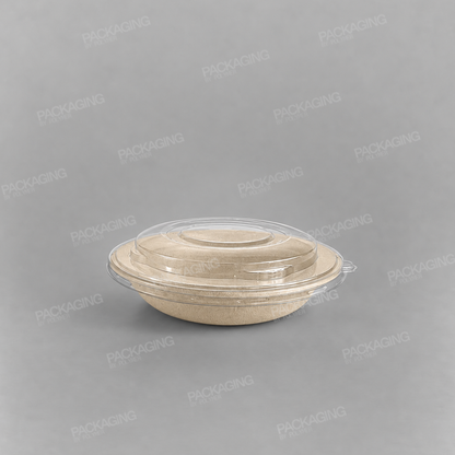Sabert Domed rPET Lids For Wide Round Pulp Bowls