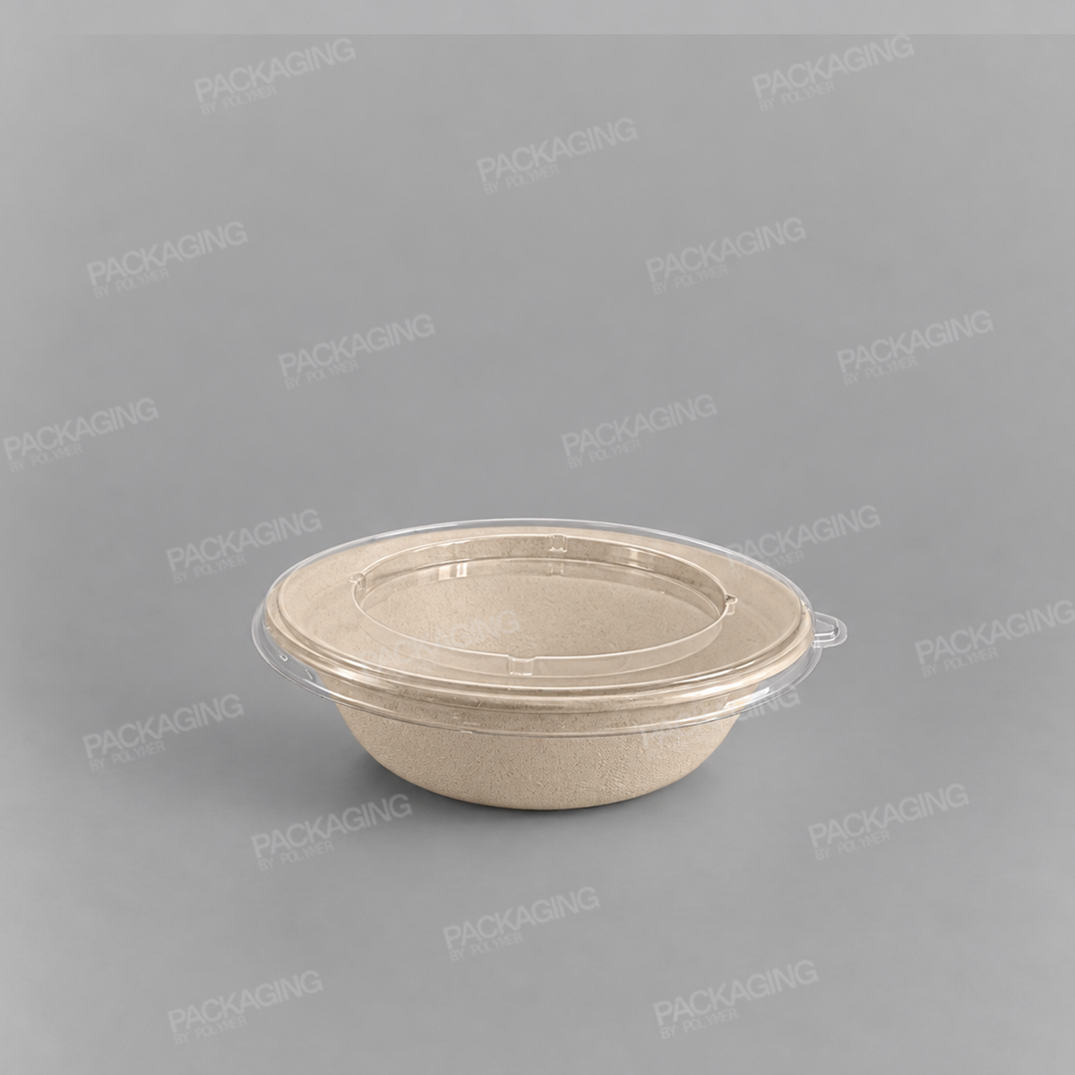 Sabert Flat rPET Lids For Wide Round Pulp Bowls