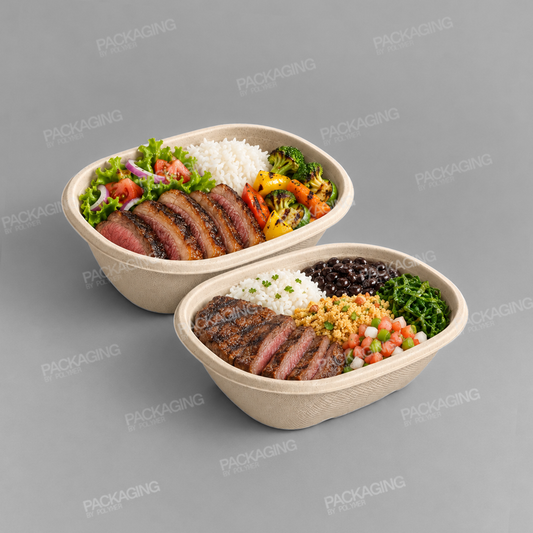 Sabert Oval Eco Street Food Pulp Bowl