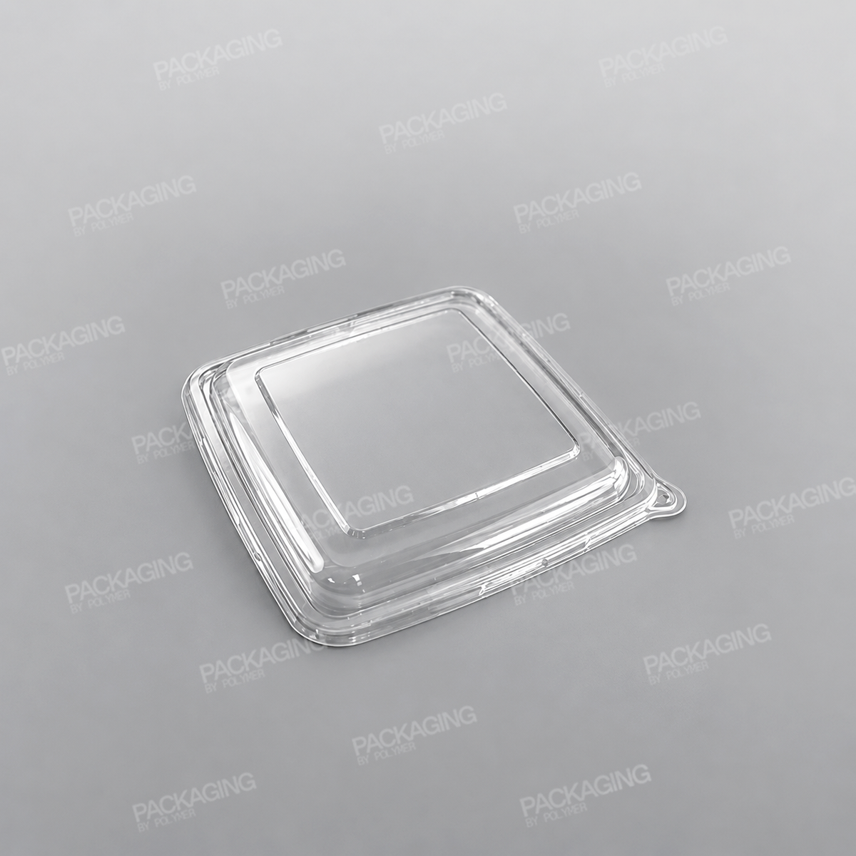 Sabert rPET Flat Lid For 3 Compartment Large Square Pulp Container