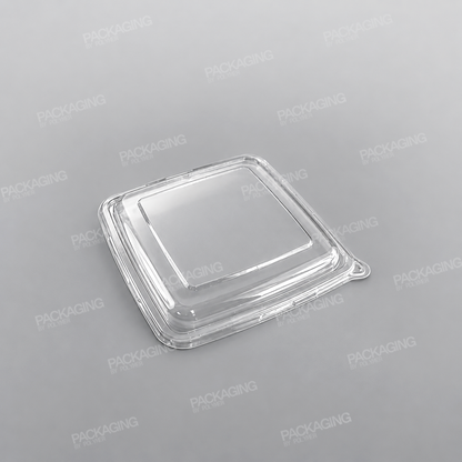 Sabert rPET Flat Lid For 3 Compartment Large Square Pulp Container