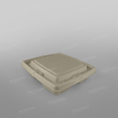 Sabert Pulp Lid For 3 Compartment Square Container
