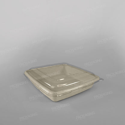Sabert 1 Compartment Square Pulp Container - 1400ml