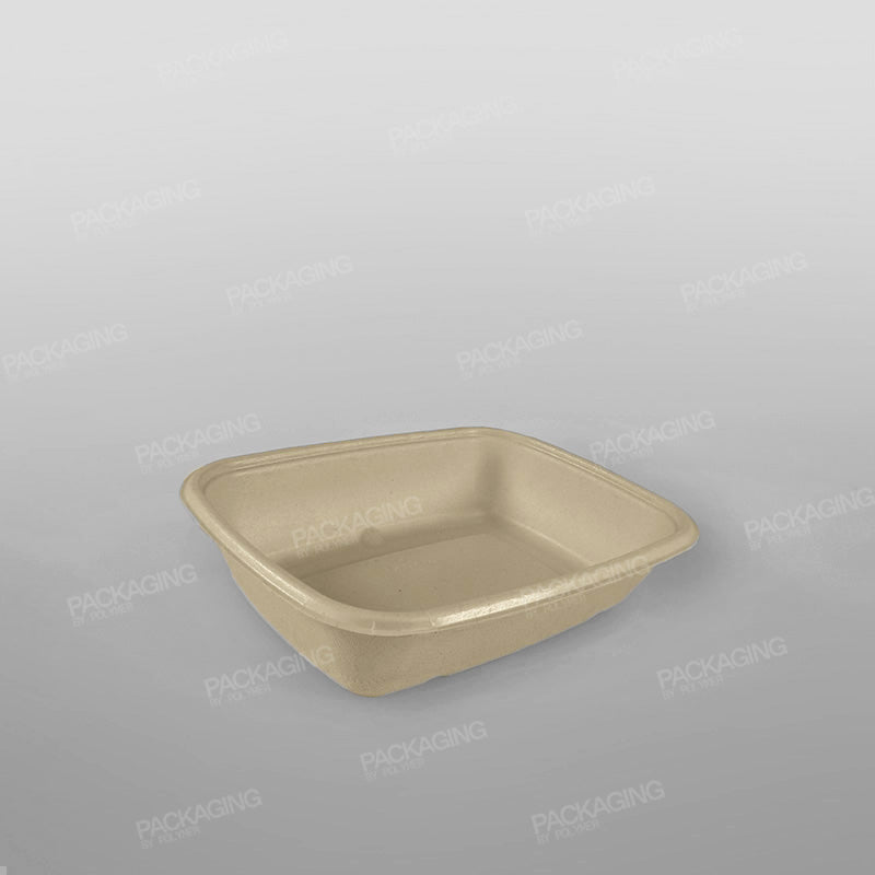 Sabert PLA Lined Rectangular Pulp Tray [PUL48632PLA] [825ml]