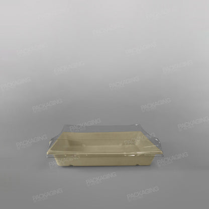 rPET Lid For Sabert Pagoda Rectangular Pulp Tray - 750ml