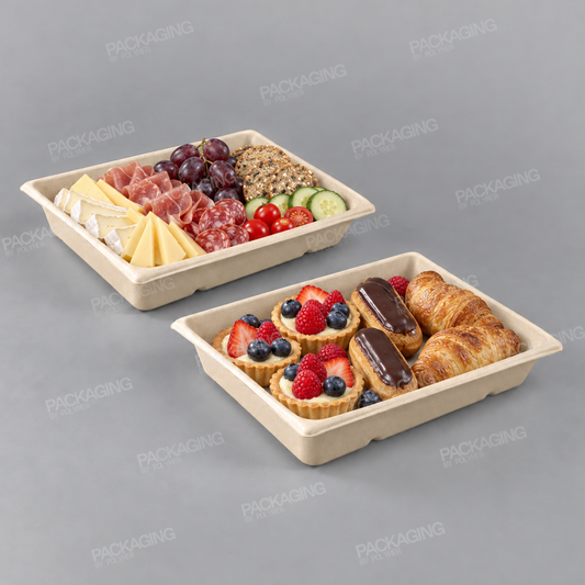 Sabert Pagoda Rectangular Pulp Tray