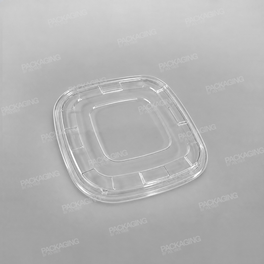 PET Lid For Sabert Square Catering Bowl