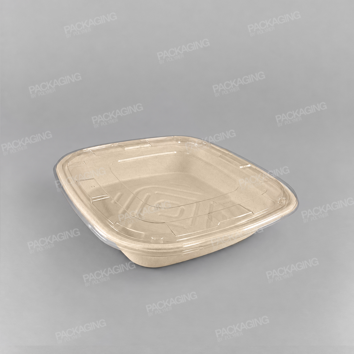 PET Lid For Sabert Square Catering Bowl