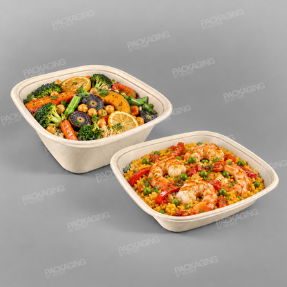 Sabert Square Pulp Catering Bowl