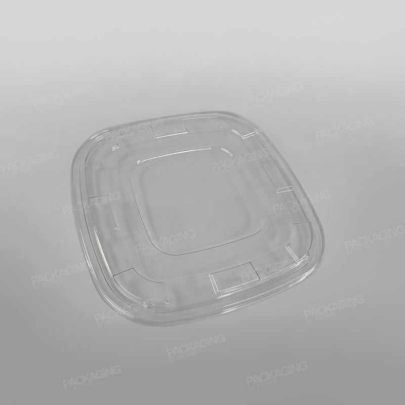 PET Lid For Sabert Square Catering Bowl