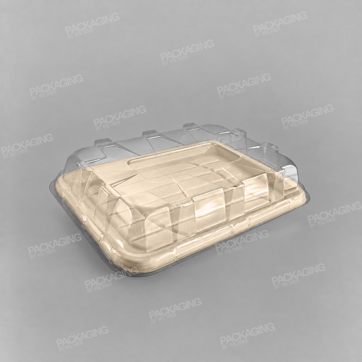 Sabert Domed Lid To Fit Rectangular Pulp Platter