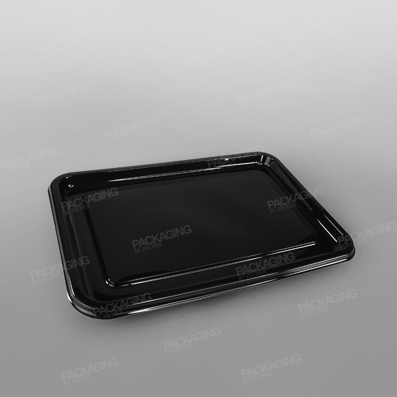Sabert Rectangular Black Platter Base