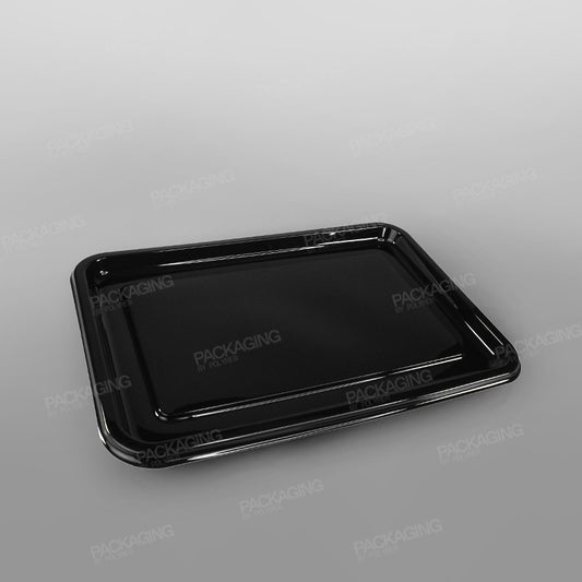 Sabert Rectangular Black Platter Base