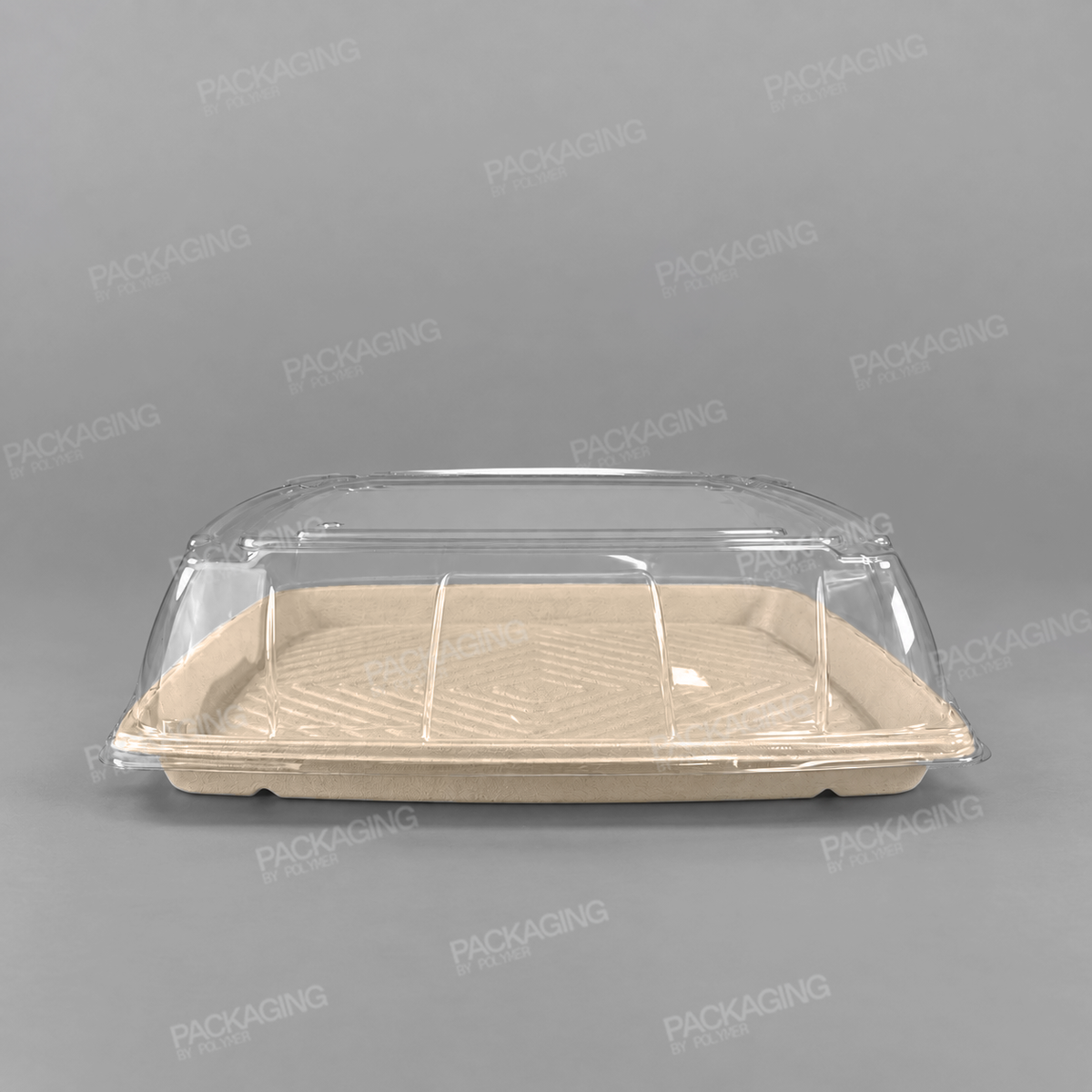 Sabert Domed Lid For Square Pulp Platter - 36x36cm
