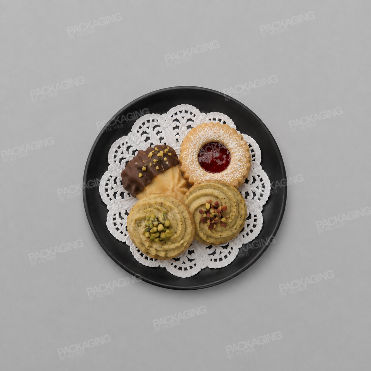 Swantex Paper Round Doily White