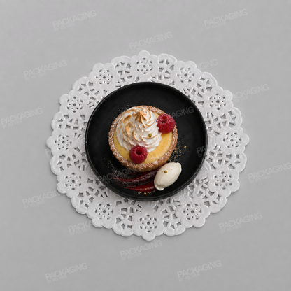 Swantex Paper Round Doily White