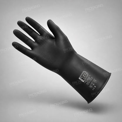 Heavyweight Rubber Gloves Black