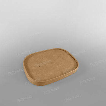 Kraft Lids For Hippo Rectangular Kraft Food Container [500/650/750/1000ml]