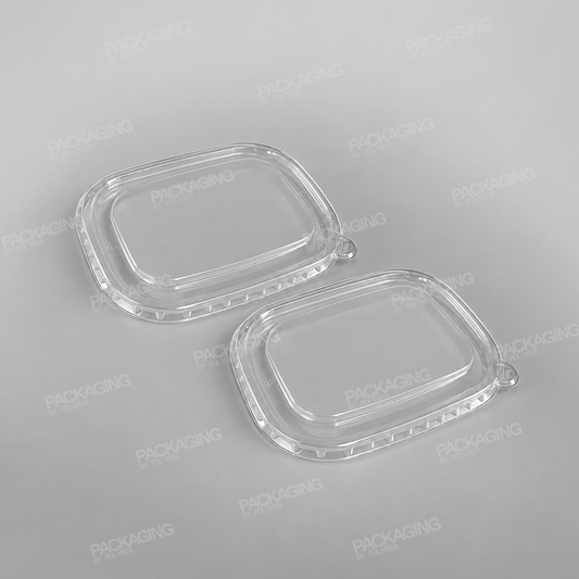 PET Lid For Go-Pak Kraft Rectangular Food Bowl - 500/750/1000cc