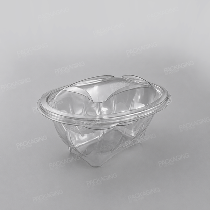 GPI Sekipack Hinged Oval Salad Bowl - 750cc/SLV750