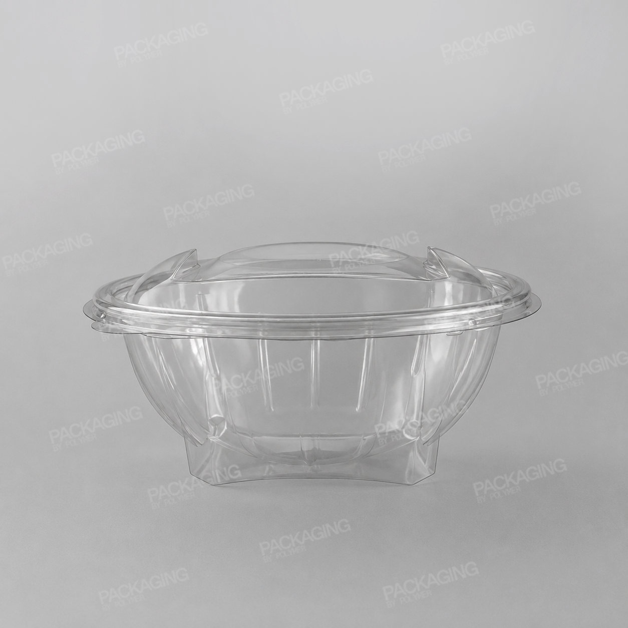 GPI Sekipack Hinged Oval Salad Bowl - 750cc/SLV750