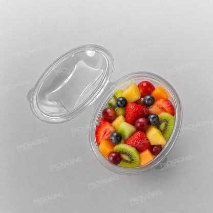 GPI Sekipack Hinged Oval Salad Bowl - 750cc/SLV750