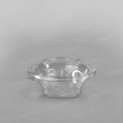 GPI Sekipack Recyclable Plastic Round Hinged Salad Bowl