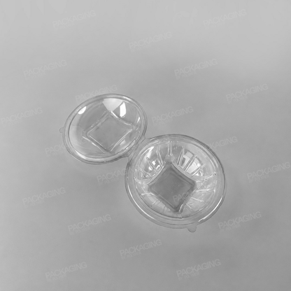 GPI Sekipack Recyclable Plastic Round Hinged Salad Bowl