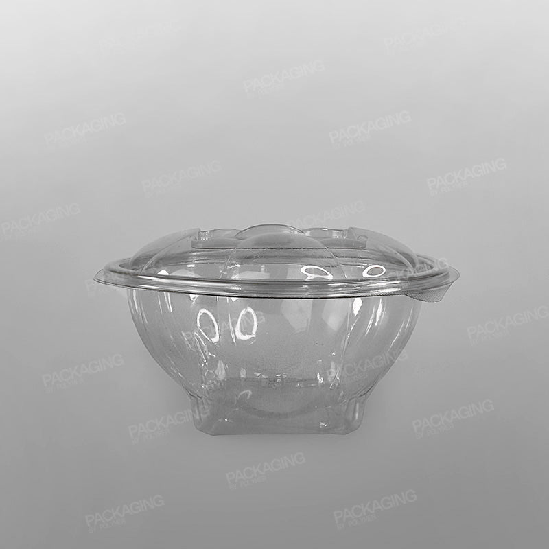 Recyclable Hinged Round Salad Bowl
