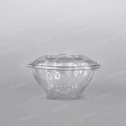 Recyclable Hinged Round Salad Bowl