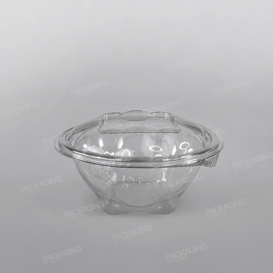 Recyclable Hinged Round Salad Bowl