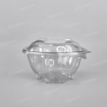 Clear Hinged Round Salad Bowl [1000cc]
