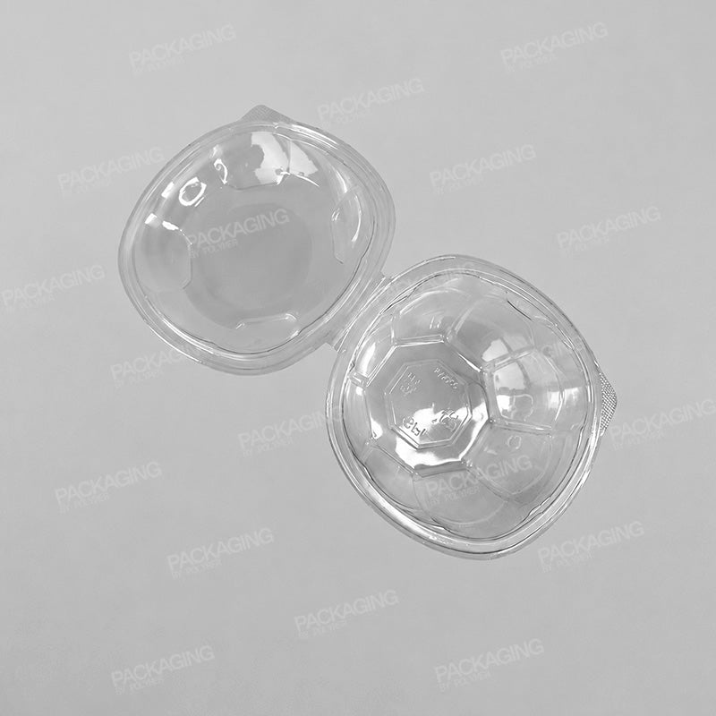 Clear Hinged Round Salad Bowl [1000cc]