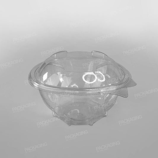 Clear Hinged Round Salad Bowl [1000cc]