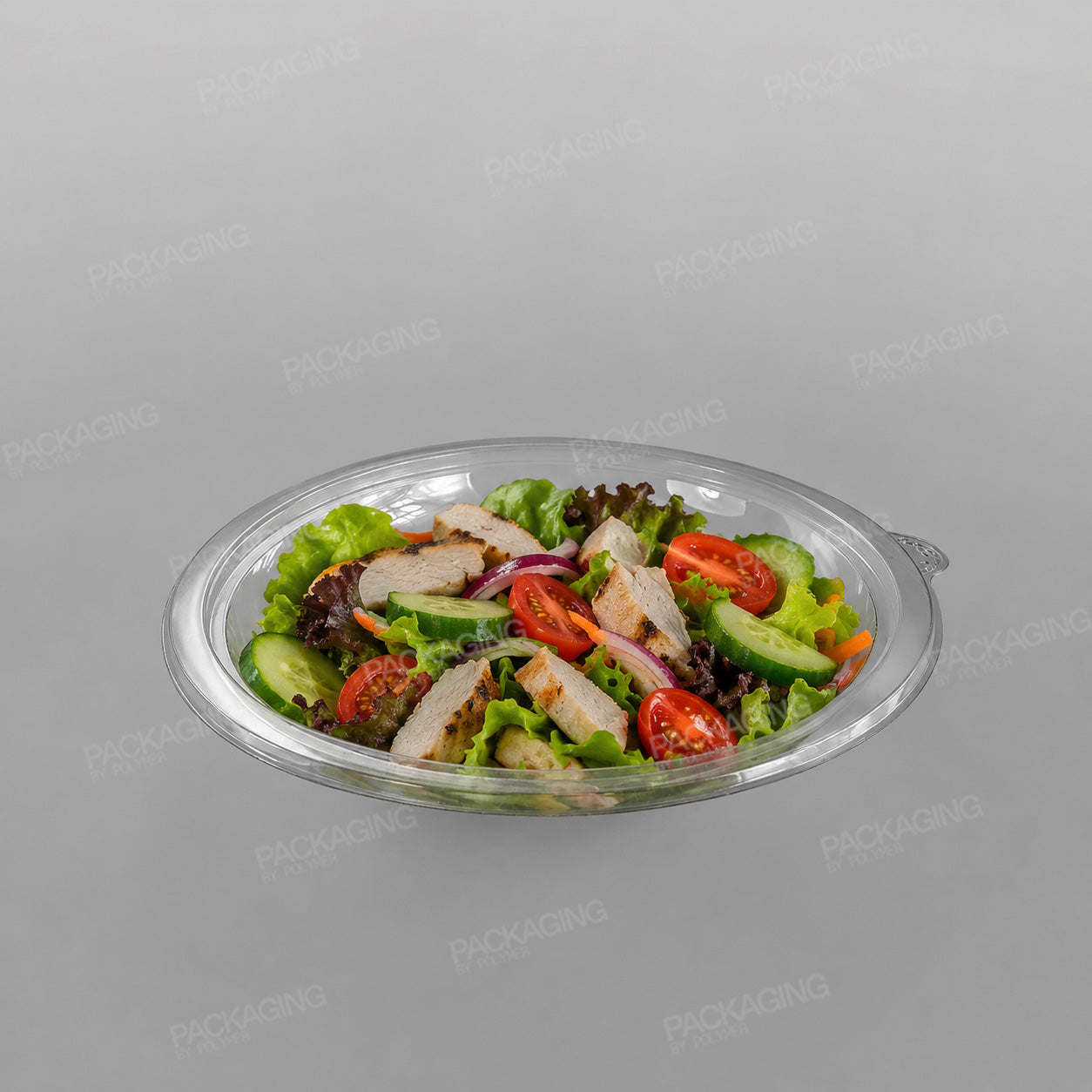 Somoplast Round Clear Salad Bowl - 24oz
