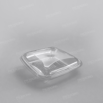 GPI Crudipack Clear Square Salad Bowl Base - FCR140H25