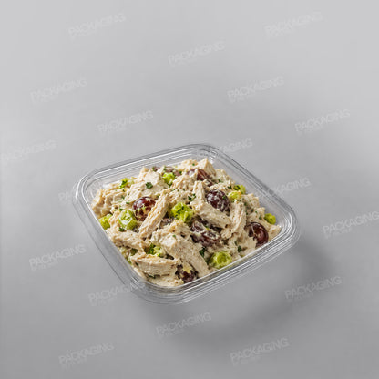 GPI Crudipack Clear Square Salad Bowl Base - FCR140H25