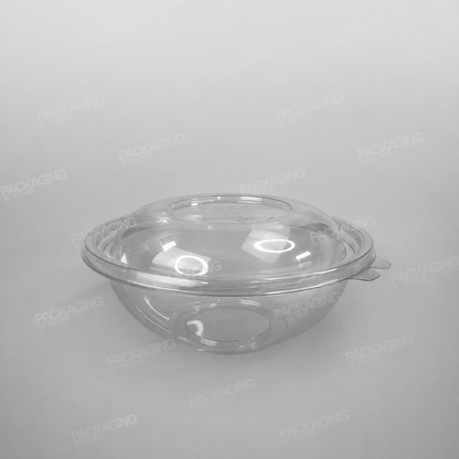 rPET Domed Lid For Sabert Clear Round Salad Bowl