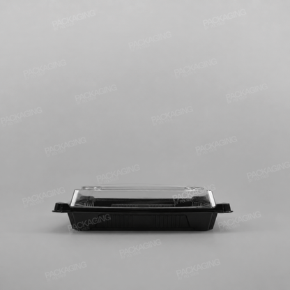 Compostable PLA Black Sushi Container Base & Lid