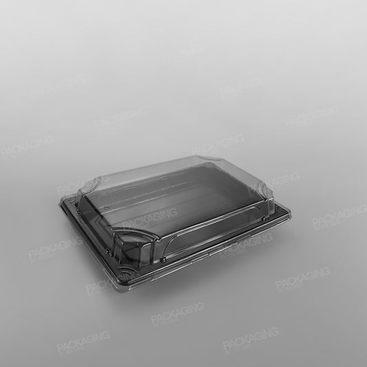 Plastic Sushi Tray & Lid - 221x138x23mm