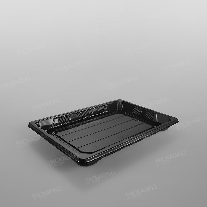 Plastic Sushi Tray & Lid - 221x138x23mm