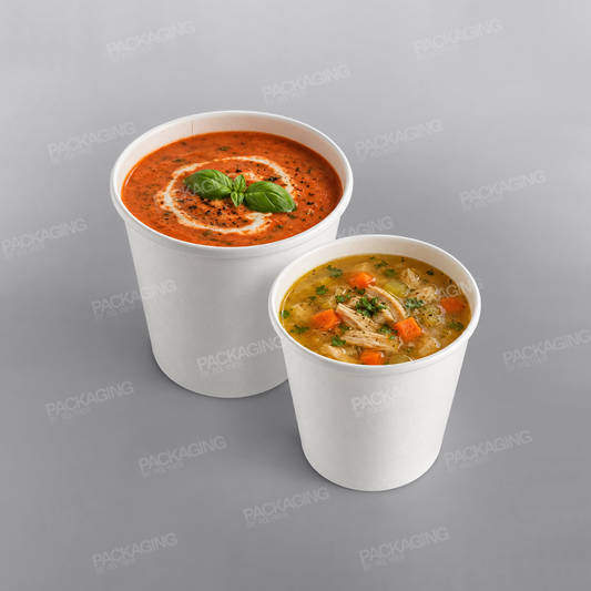 Go-Pak White Paper Soup Container