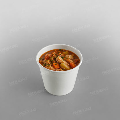 Go-Pak White Paper Soup Container