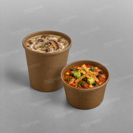Brown Paper Soup Container