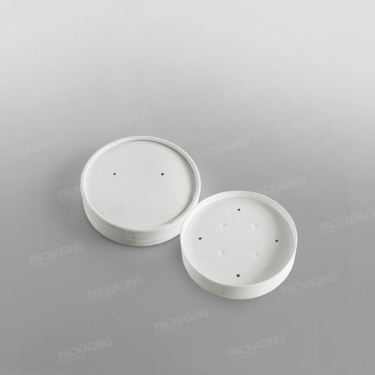 Go-Pak White Paperboard Lid For 8oz/12oz Paper Soup Container