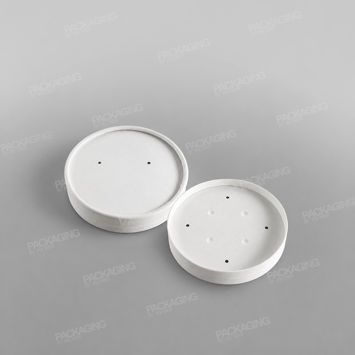 Go-Pak White Paperboard Lid For 16oz Heavy Duty Soup Cup