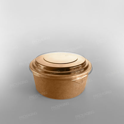rPET Lid For Somo Paper Round Kraft Food Bowl